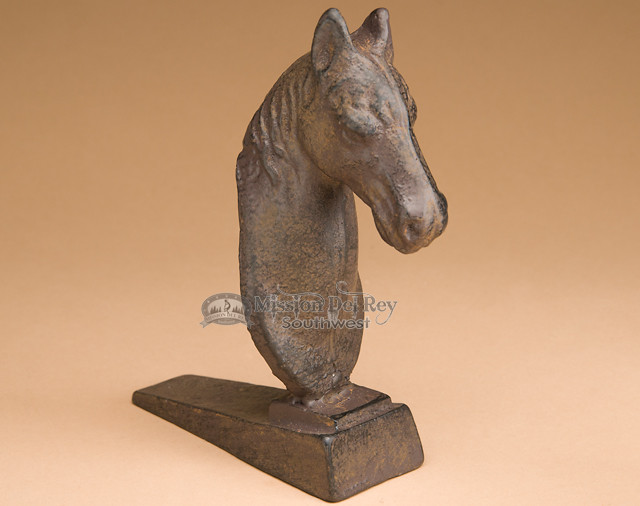 Iron Art Door Stop 7" Horse (ca14) Mission Del Rey Southwest