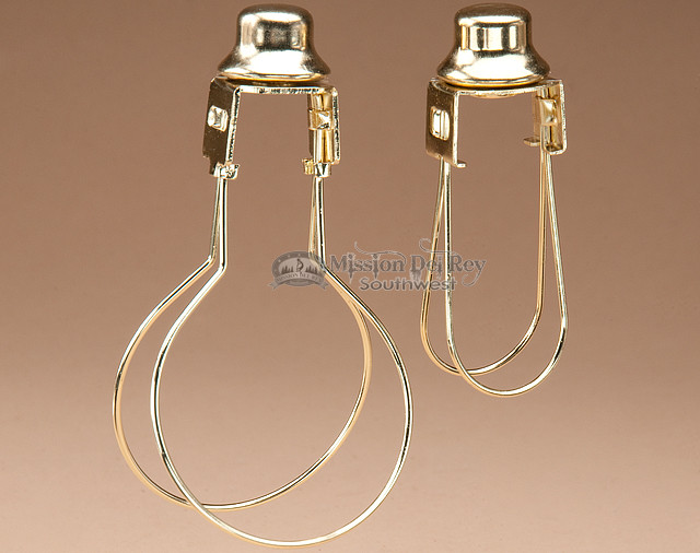 Bulb Clip Adapter w/ Finial for Candelabra Bulb Mission Del Rey Southwest