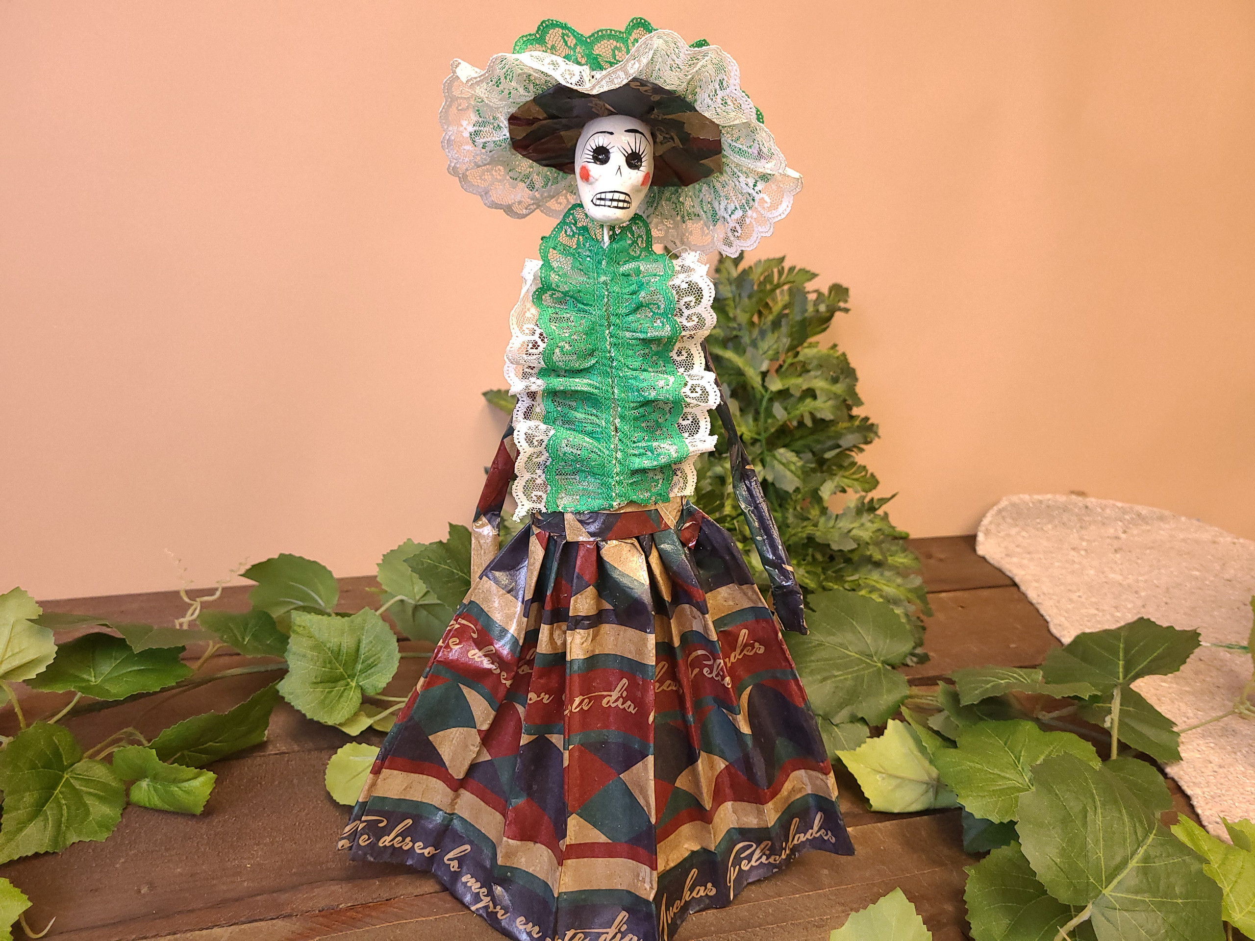 Handcrafted Paper Mache Katrina 15.5