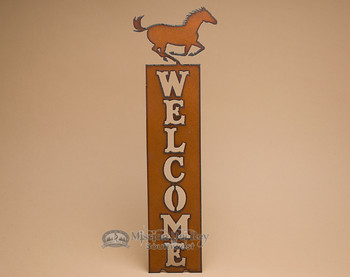 Western Horse Welcome Sign