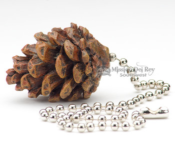 Rustic Painted Resin Chainpull- Pine Cone