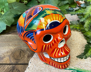 Southwest Painted Day of the Dead Skull