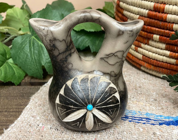 Navajo Horsehair Wedding Vase