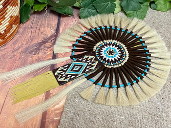 Navajo Beaded Horse Hair Bustle