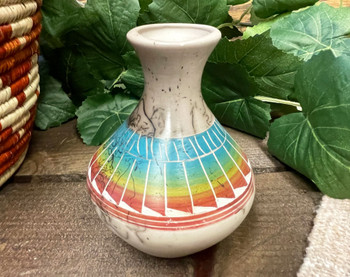 Navajo Horsehair Color Band Vase