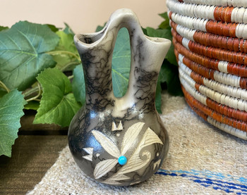 Navajo Horsehair Pottery Wedding Vase
