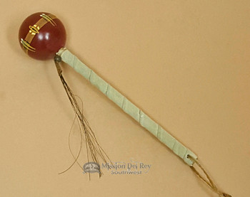 Red Navajo Ball Rattle