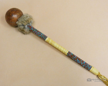 Creek Indian Gourd Rattle -Horse