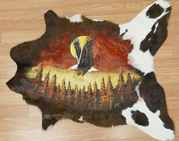 Painted Cowhide -Sunset Eagle