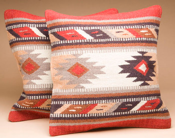 Pair Southwest Wool Pillow Covers - Hopi