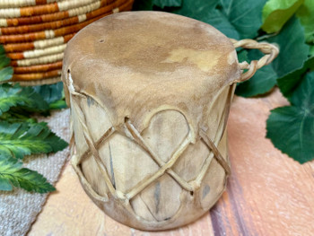 Trunk Log Drum w/ Rawhide