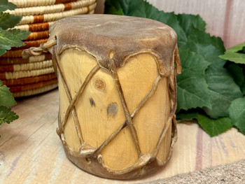 Trunk Log Drum w/ Rawhide