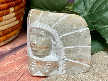 Navajo Alabaster Carving - Chief