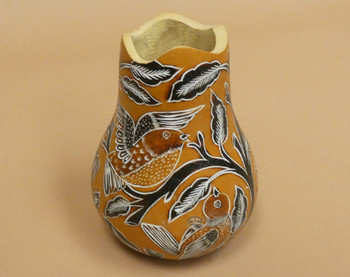 Hand Etched Andean Gourd Vase Hand Etched Andean Gourd Vase