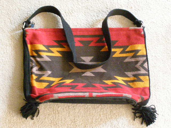 Southwest Flat Bottom Acrylic Purse 14"x11"