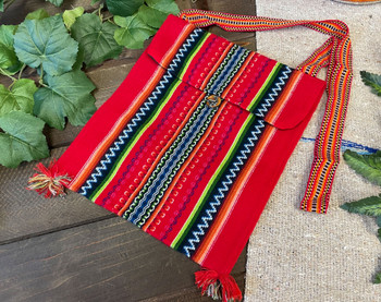 Handwoven Huallhuas Tote Bag