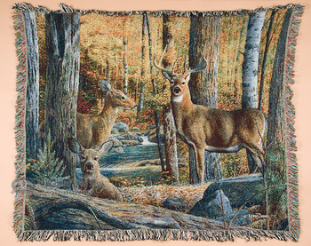 Wildlife Throw Blanket - Deer