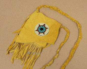 Deerskin Medicine Bag -Navajo Turtle
