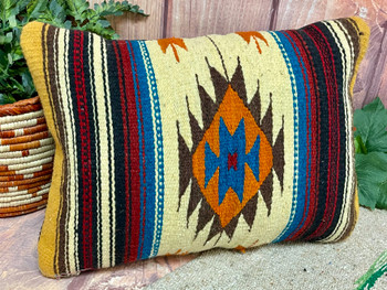Woven Southwest Style Zapotec Indian Pillow