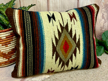 Zapotec Indian Woven Wool Pillow Zapotec Indian Woven Wool Pillow