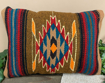 Woven Wool Zapotec Indian Pillow