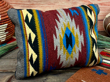 Woven Zapotec Indian Wool Pillow
