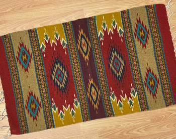 Handwoven Wool Zapotec Rug
