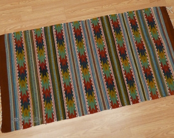 Zapotec Indian Rug 30x60