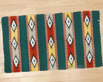 Handwoven Wool Zapotec Throw Rug