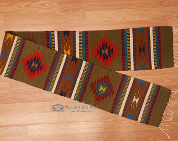 Zapotec Southwestern Style Table Runner 10"x80" (a29)