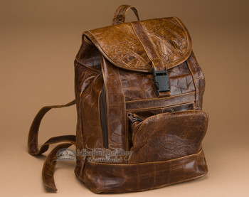 Faux Croc Leather Back Pack