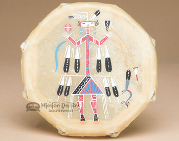 Small Navajo Native American Drum - Front View