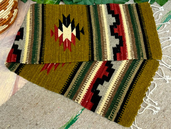 Handwoven Zapotec Wool Table Runner