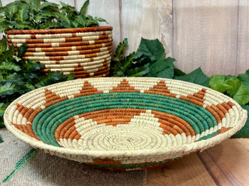 Hand Woven Navajo Inspired Basket 16
