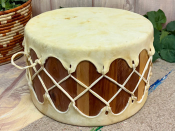 Tarahumara Cedar Drum - Light Cowhide