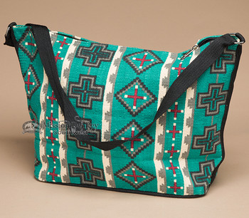 Southwest Native Design Purse -Turquoise Cross