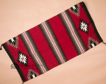 8 lb. Extra Heavy Handwoven Wool Saddle Blanket -Red