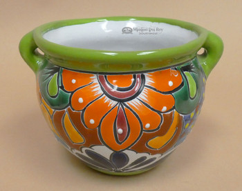Ceramic Talavera Painted Bowl Planter