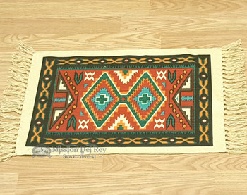 Southwestern Cotton Placemat 13x19 - Black Geometric