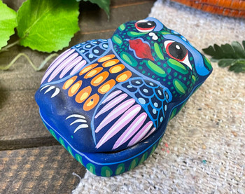 Hand Painted Owl Jewelry Box