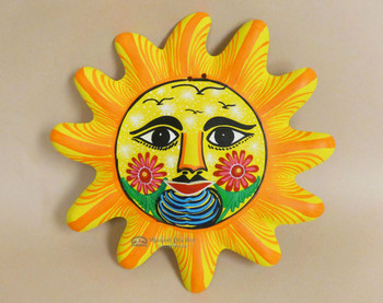 Hand Painted Rustic Sun 10"