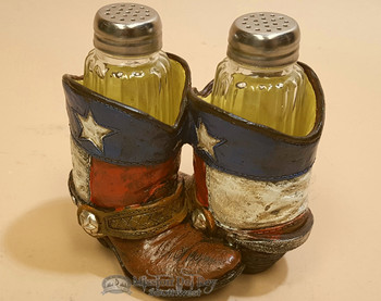 Western Salt & Pepper Shakers - Texas Cowboy Boots