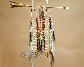 Navajo Indian Beaded Bone Breast Plate