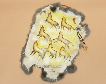 Southwestern Painted Rabbit Hide - Coyote Art