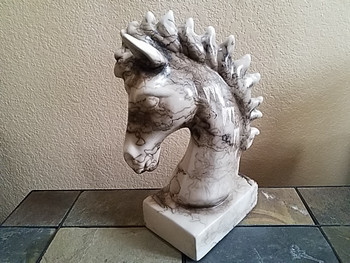 Navajo Horse Hair Pottery Statue