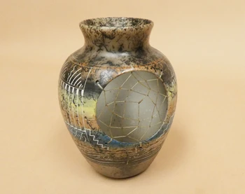 Navajo Horse Hair Dreamcatcher Vase
