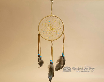 5" Handwoven Dreamcatcher - Tan