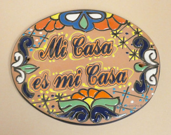 Hand Painted Talavera Sign