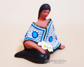 Sitting Pottery Figurine -Maria