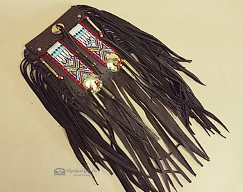 Native American Buffalo hide Medicine Bag -Tigua